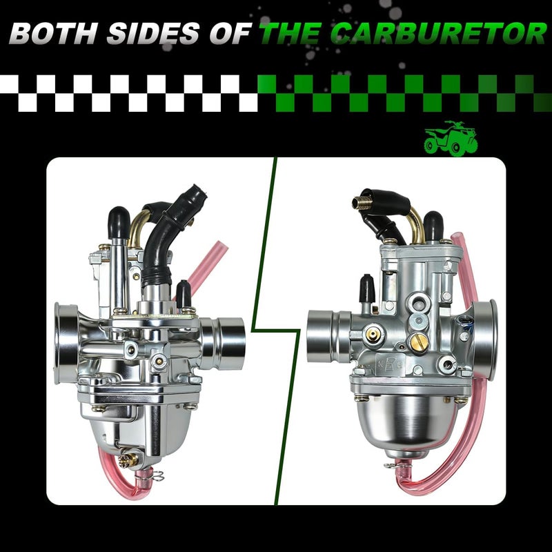Rebuiman Manual Choke Carburetor with Air Filter Box for Polaris Sportsman 90, Scrambler 50 90, Predator 50 90, Yamaha JOG 50 90 100 - Image 2