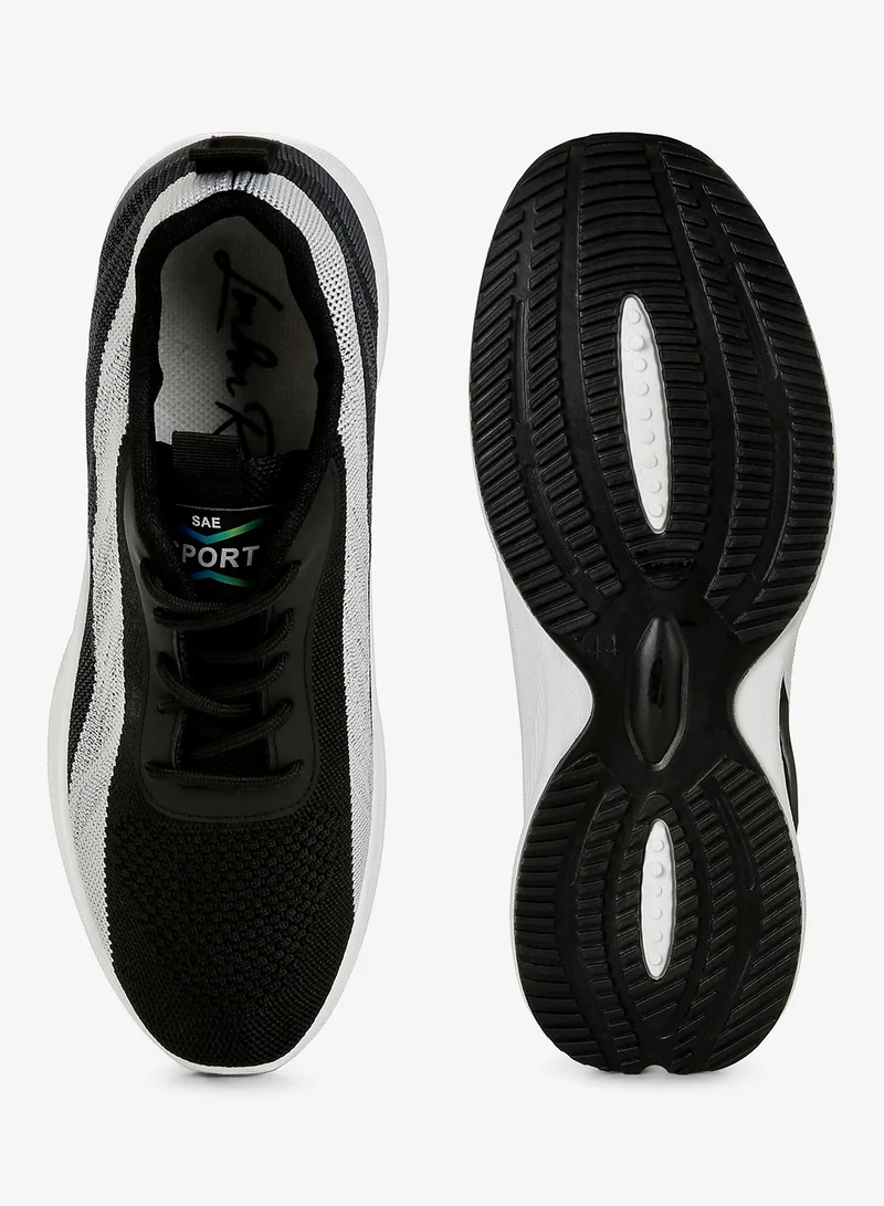 London Rag Black Dual Tone Chunky Sneakers for Women | Best Price UAE