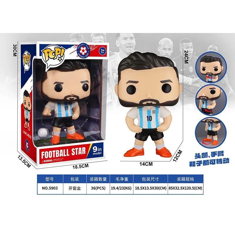 World Cup Star Sculpture Figures (Ronaldo, Messi, Mbappe) - Image 5