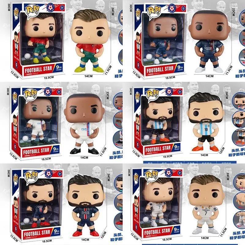World Cup Star Sculpture Figures (Ronaldo, Messi, Mbappe) - Image 1