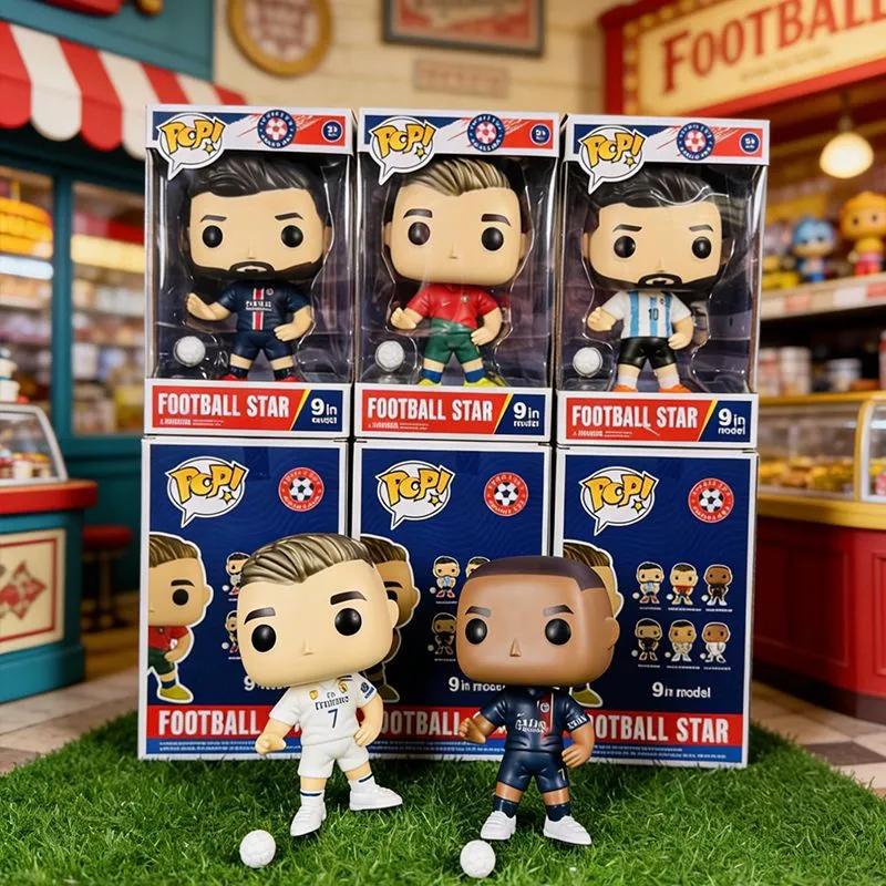 World Cup Star Sculpture Figures (Ronaldo, Messi, Mbappe) - Image 4