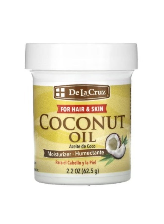 دي لا كروز، زيت جوز الهند، مرطب للشعر والبشرة - 62.5 جم - Image 1