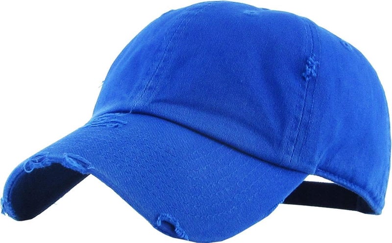 KBETHOS Vintage Washed Distressed Cotton Dad Hat Baseball Cap Adjustable Polo Trucker Unisex Style Headwear - Image 1