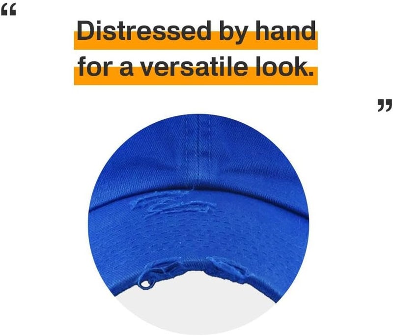 KBETHOS Vintage Washed Distressed Cotton Dad Hat Baseball Cap Adjustable Polo Trucker Unisex Style Headwear - Image 5