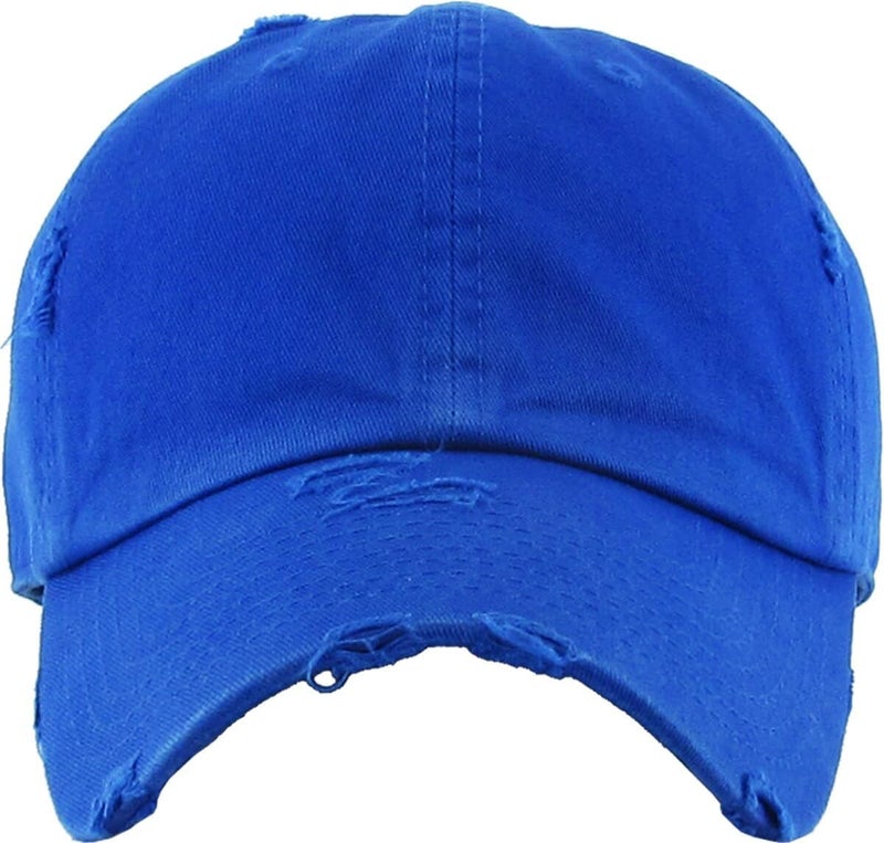 KBETHOS Vintage Washed Distressed Cotton Dad Hat Baseball Cap Adjustable Polo Trucker Unisex Style Headwear - Image 2
