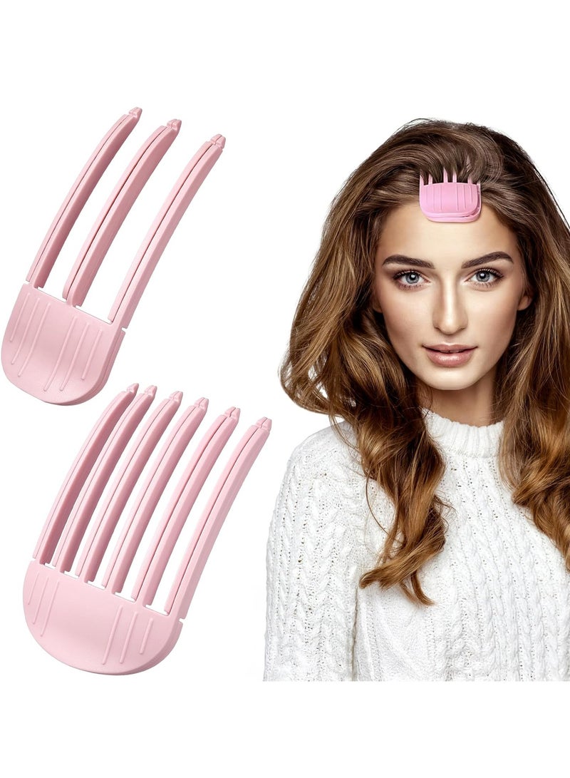 Kimaya Magic Volume Hair Comb – Instant Fluffy Bangs & High Crown Lift, 2-in-1 Styling Tool for Men & Women (3-Teeth & 6-Teeth, Pink) - Image 1