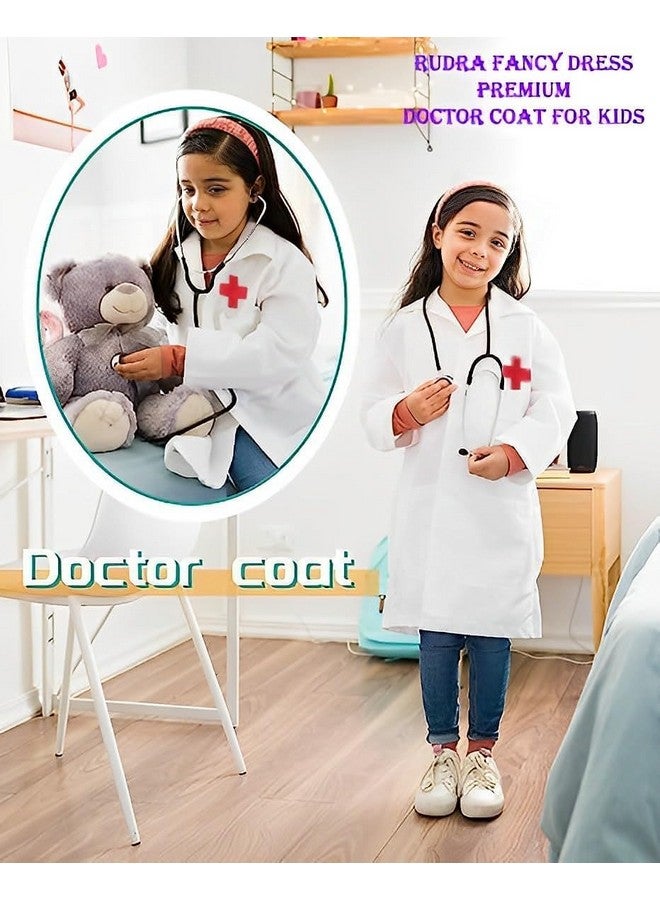 Dress to Impress DC1003 Unisex Kids Doctor Coat Costumes dress for boys & girls Set of 4 (Doctor Coat, Stethoscope, Injections & Surgical Masks)  - Image 5