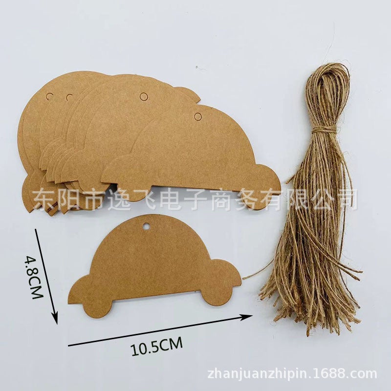 Kraft Paper Blank Card Graffiti Card Kindergarten Partition Card Holiday Packaging Gift Card Greeting Card Decoration Tag - Image 1