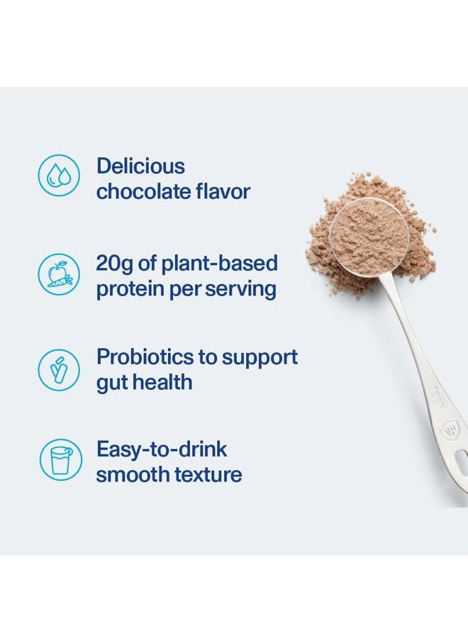 Vital Proteins Protein Powder – 20g Plant Based Protein with Chickpea – 1B CFU Probiotic for Gut Health, No Added Sugar – Chocolate, 16.5 oz  - Image 3