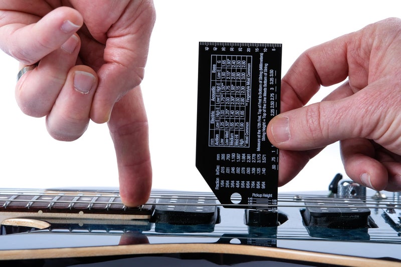 MusicNomad Precision String Action Gauge Ruler for String Height- Metric, SAE, 64ths (MN602) - Image 2