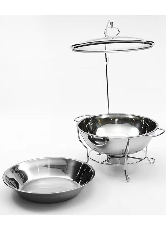 keke - Stainless Steel Buffet Chafing Dish Food Warmer and Heater 6.0L - Image 1