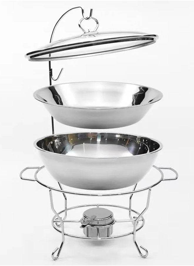 keke - Stainless Steel Buffet Chafing Dish Food Warmer and Heater 6.0L - Image 1