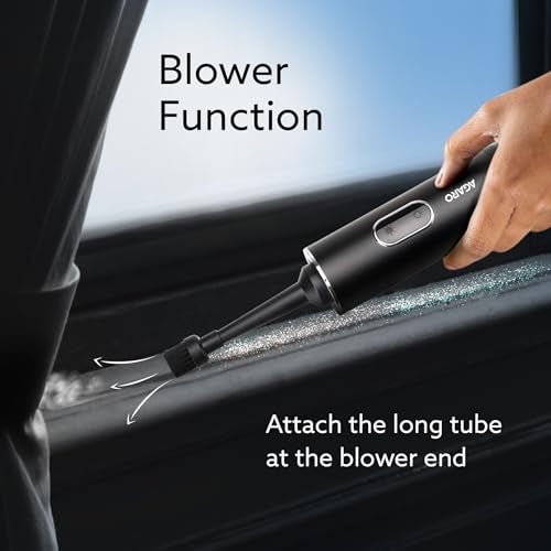 AGARO Royal Mini Hand Held Vacuum Cleaner, Portable Car Vacuum, 13 kPa Powerful Suction Vacuum Cleaner, Low Noise, Rechargeable, Mini Hand Held Vacuum for Car Home Pet Office - Image 3