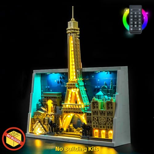 BrickBling LED Light Compatible with Lego Paris City of Love Creative Lighting Kit Compatible with Lego 21064No Model Included RC Version Light - Image 5