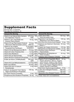 NATURELO Whole Food Multivitamin For Teens - Formulated to support Clean Skin, Mental Focus & Immune Health -60 Vegetarian Capsules Dietary Supplement  - Image 5