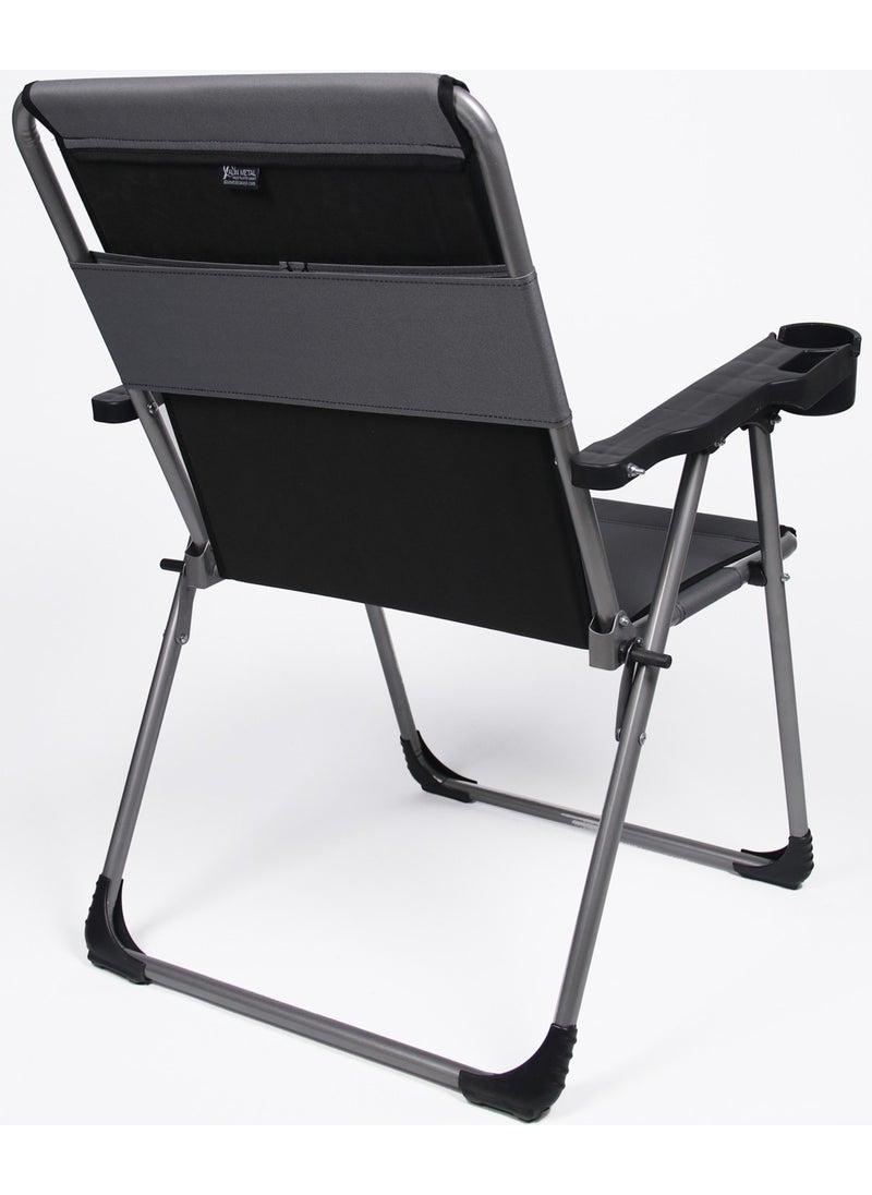 Fora Metal 2' Luxury Camping Chair with 140 Kg Carrying Capacity  - Image 3