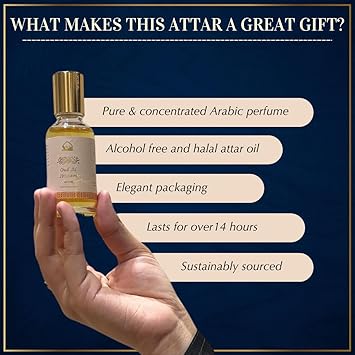 DUKHNI Oud al Ibtisam Attar Oil by Dukhni Arab perfume oils for men and women 30ml Pure roll on perfume scents Arabian oud oil fragrances Eid Ramadan Gift Vegan Islamic Fragrances - Image 5