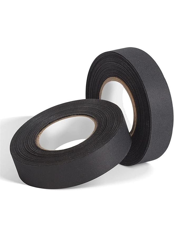 promass Automotive Harness Tape, 2 Rolls Wires Fabric Tapes High Temperature Resistance Insulation Fastening Tape Wire Loom Tape, 0.74 in Ã— 49ft - Image 1