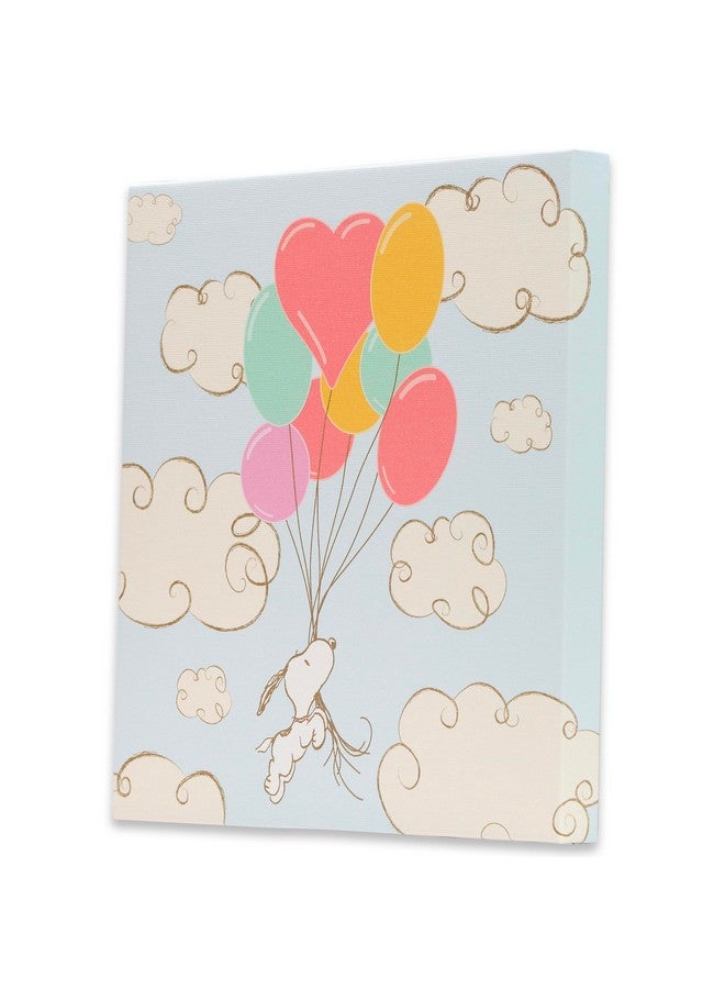 Open Road Brands Peanuts Snoopy Balloon Adventure Gallery Wrapped Canvas Wall Decor - Adorable Snoopy Wall Art for Kids' Bedroom or Nursery - Image 2