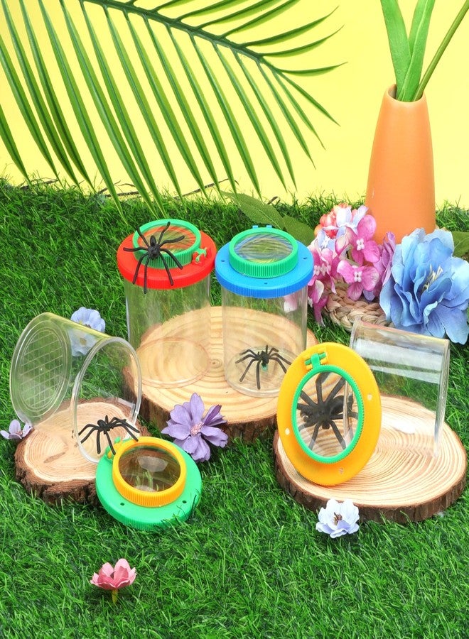 Coopay 4 Pieces Magnifying Insect Box - Bug Viewer, Critter Insect Cage, Container, Bug Catcher Cage, Jar Collecting Kit for Children, Kids Science Nature Exploration Tools - Image 5
