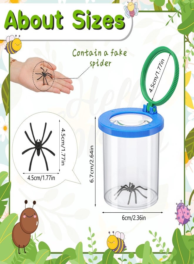 Coopay 4 Pieces Magnifying Insect Box - Bug Viewer, Critter Insect Cage, Container, Bug Catcher Cage, Jar Collecting Kit for Children, Kids Science Nature Exploration Tools - Image 2