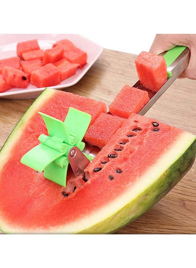 Steel Watermelon Windmill Cutter Slicer Green 4x7x29cm - Image 2