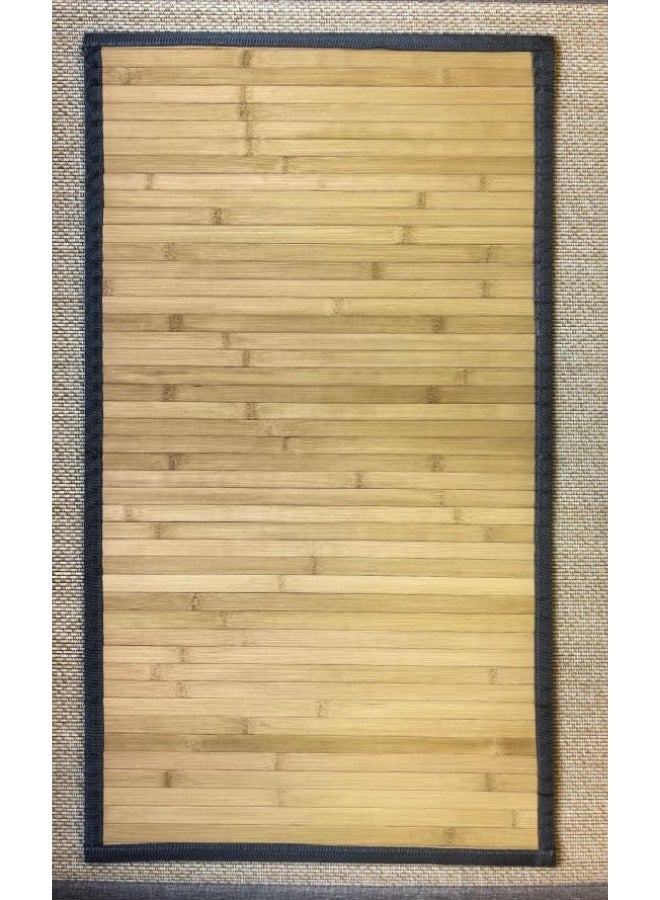 APLUS A mat (foot mat) made of natural bamboo wood - to protect the feet during long periods of sitting behind the desk from the moisture of the ceramic (pile, standard 45 cm x 80 cm) - Image 3