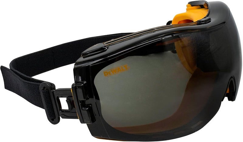 DEWALT DPG82-21 Concealer Smoke Anti-Fog Dual Mold Safety Goggles - Image 1