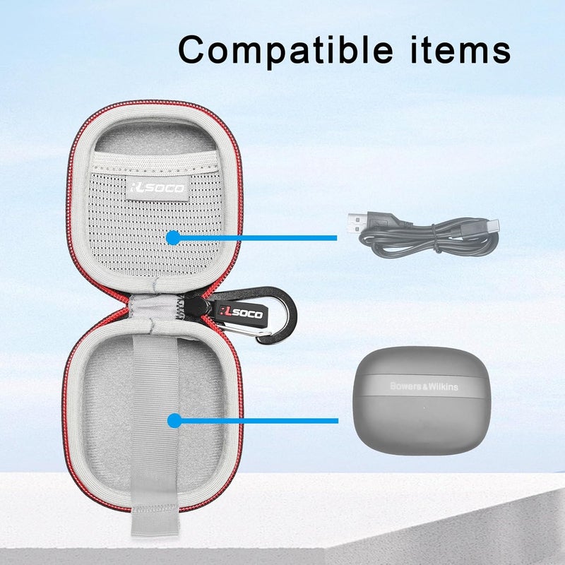 RLSOCO Hard Case for Bowers  Wilkins Pi8 Wireless Earbuds Case Only - Image 4
