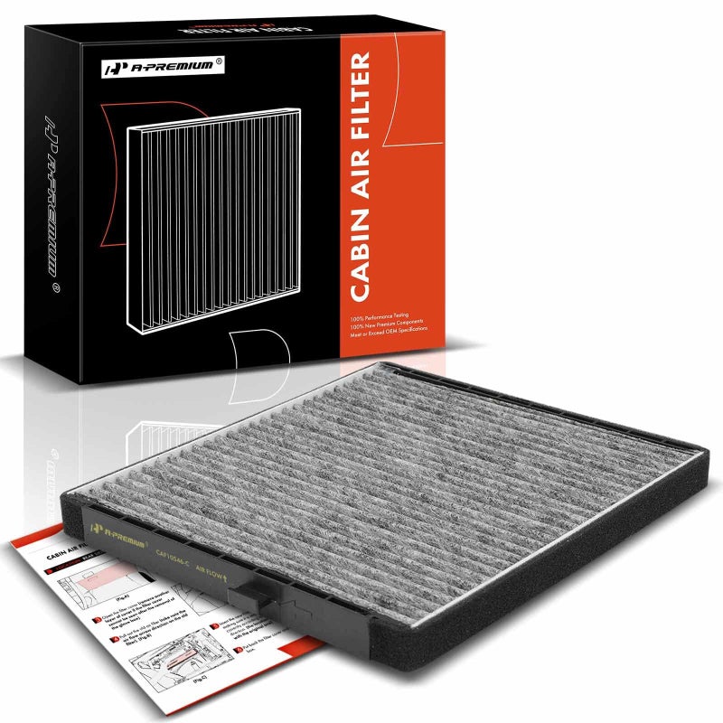 A-Premium Cabin Air Filter with Activated Carbon Compatible with Chevrolet Aveo 2004-2011, Aveo5 2006-2011 & Pontiac G3 2009-2010, G3 Wave 2009, Wave 2005-2008, Wave5 2005-2007, Replace# 96435888 - Image 1