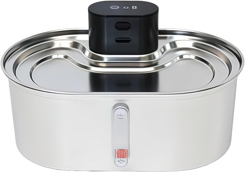 Automatic Stainless Steel Pet Water Dispenser USB Power Operations Large Capacity Motion Sensing Pet Water Dispenser - Image 1