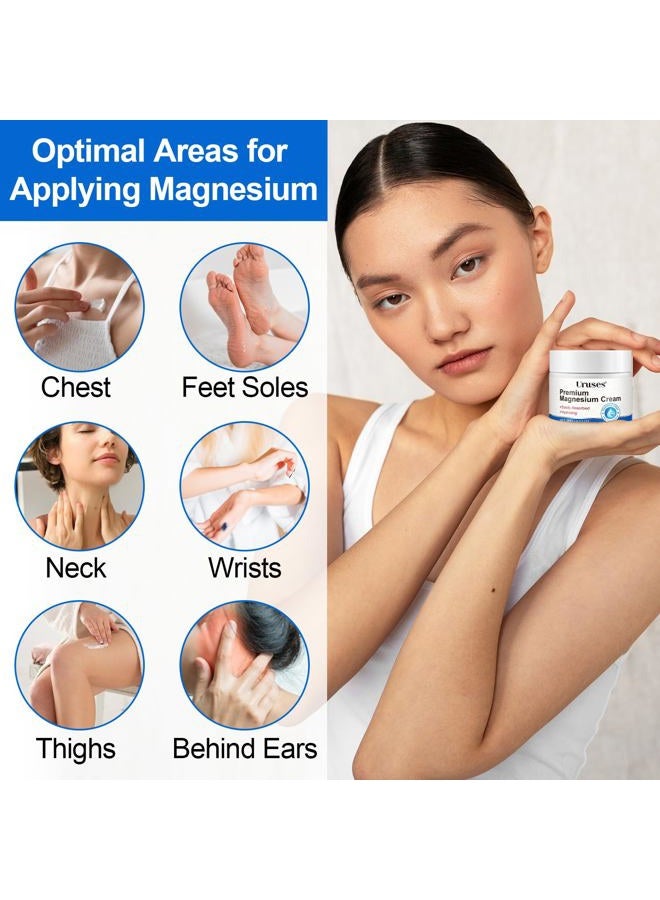 Uruses Magnesium Cream, Magnesium Lotion, Highly Concentrated Magnesium for Legs, Muscles and Joints, Magnesium Oil Cream with Pure Magnesium by Zechstein, Magnesium Chloride - Image 5