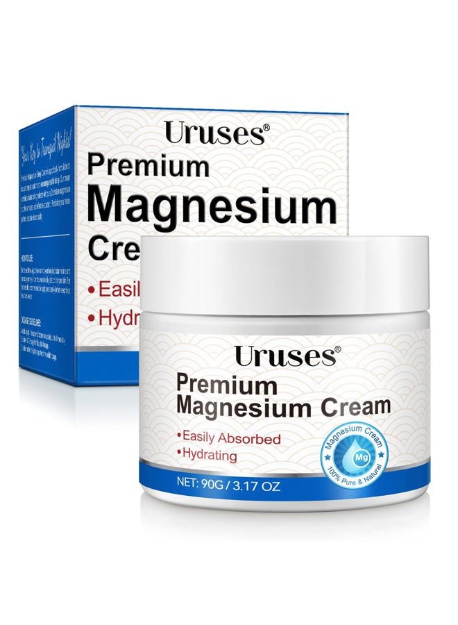 Uruses Magnesium Cream, Magnesium Lotion, Highly Concentrated Magnesium for Legs, Muscles and Joints, Magnesium Oil Cream with Pure Magnesium by Zechstein, Magnesium Chloride - Image 1