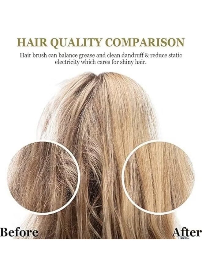 Paddle Hair Brush – Gentle Detangling Brush for Wet & Dry Hair, Flexible Cushion Base, Ball-Tipped Nylon Bristles, Comfortable Grip, Suitable for All Hair Types - Image 3