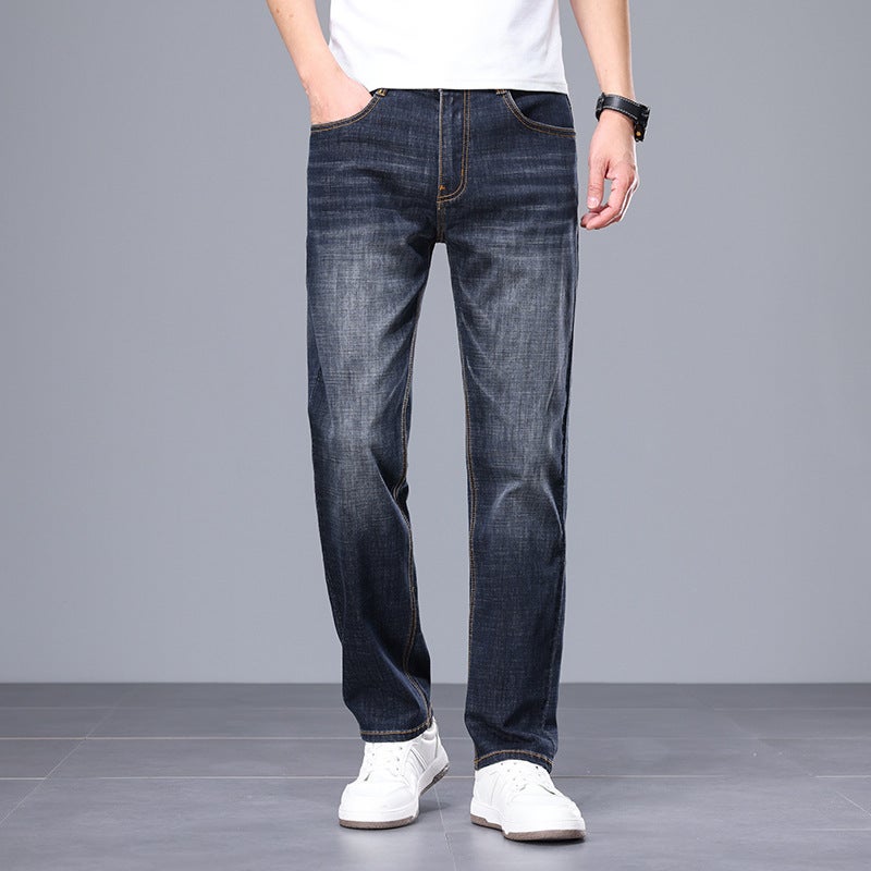 Unisex Classic Denim Jeans Loose Fit Daily Outdoor Wear - Image 1