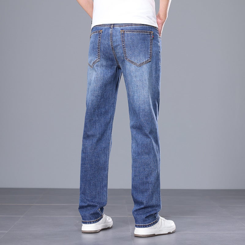 Unisex Classic Denim Jeans Loose Fit Daily Outdoor Wear - Image 3