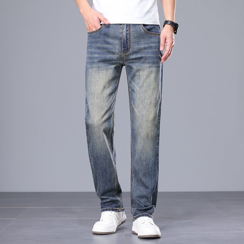Unisex Classic Denim Jeans Loose Fit Daily Outdoor Wear - Image 2