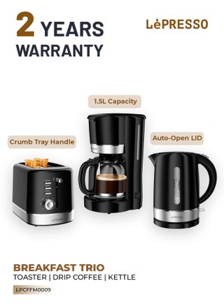 3 in 1 Breakfast Set - Black