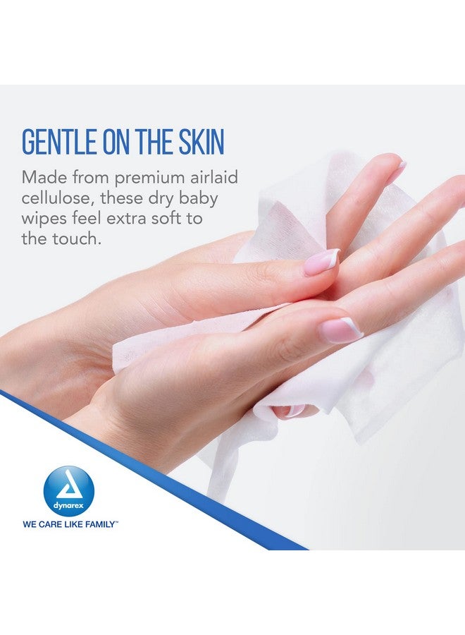 Dynarex Personal Cleansing Washcloths - 10 x 13" Disposable Dry Wipes for Baby & Adults, Makeup Remover, Soft, Absorbent, Single Use - 50 Wipes/Pack, 10 Packs/Case - Image 4