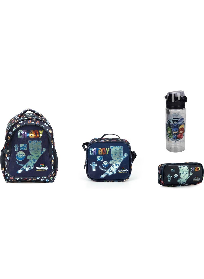 Me Çanta Me Bag Pj Masks Power Heroes Licensed Men's School Bag Set (4 Pieces)  - Image 1