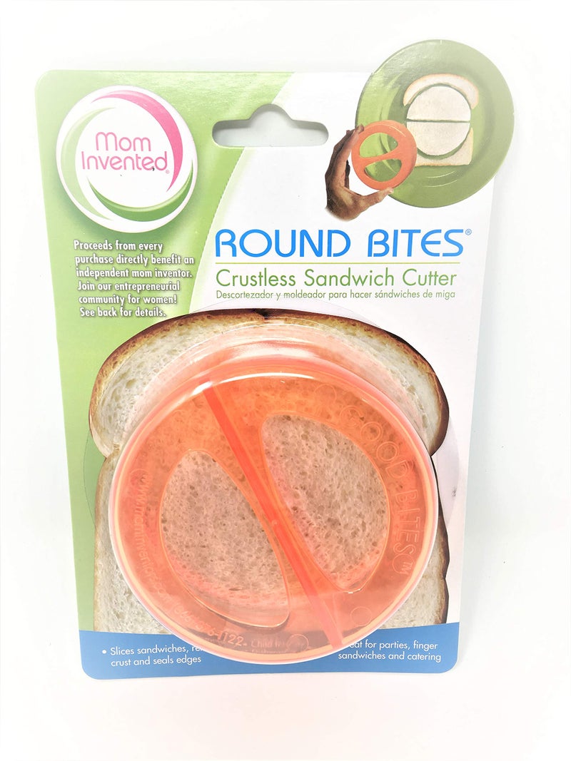 ginsey Sandwich Cutters Round Bites Translucent in Orange - Image 1
