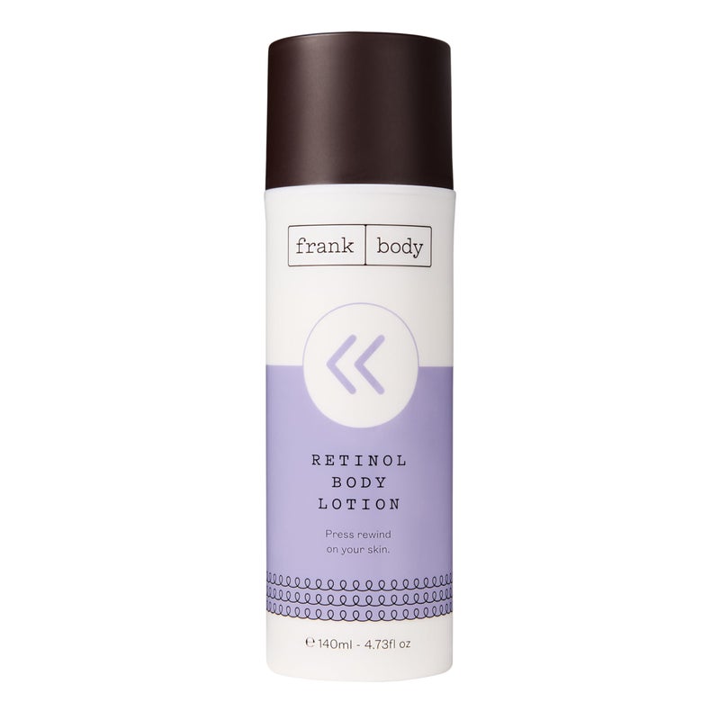frank body Retinol Body Lotion | Firming & Smoothing Body Moisturizer | Evens Skin Tone & Improves Texture |With Retinol, Peptides & Berry Extracts | Vegan & Cruelty-Free | Berry Scent |140ml - Image 1
