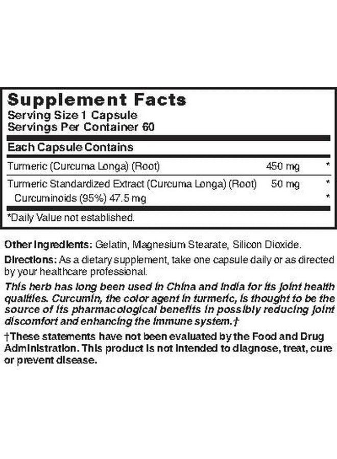 Nature's Blend Turmeric 500 mg 60 Capsules - Image 3