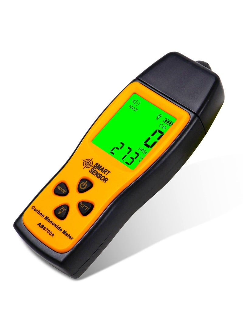 SYOSI Handheld Carbon Monoxide Meter, Portable Carbon Monoxide Detector, Professional-Grade CO Sensor Tester with LCD Backlit Display, 0-1000PPM Range for Industrial ＆ Home (Battery Not Included) - Image 1