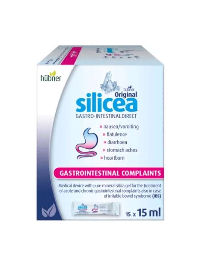 Silicea Gastro Intestinal Gel 15 x 15ml – Digestive Relief Gel for Stomach Complaints, Bloating & Indigestion
