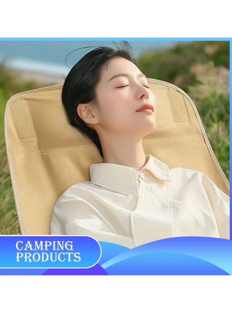 Manful Portable Folding Camping Chair Beige  - Image 5