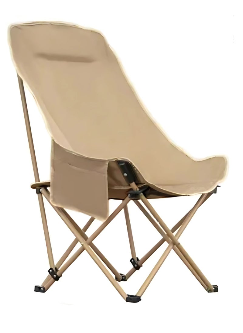 Manful Portable Folding Camping Chair Beige  - Image 1