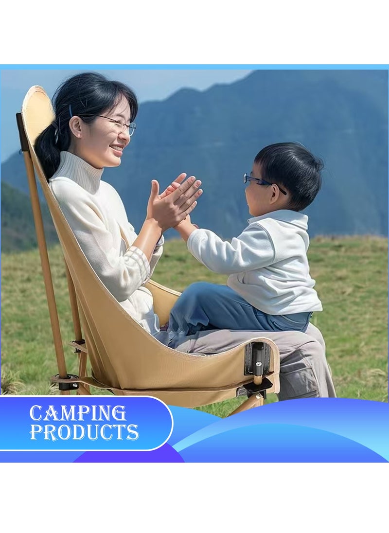 Manful Portable Folding Camping Chair Beige  - Image 3