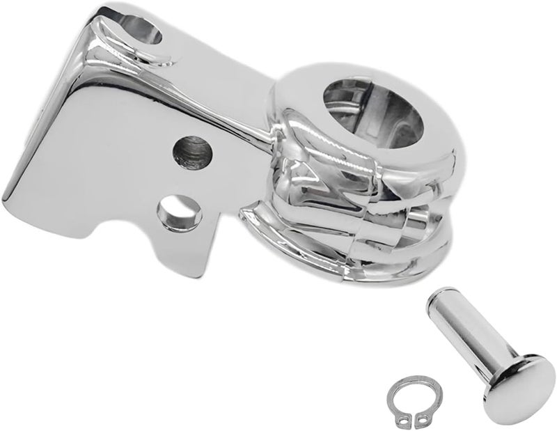 LE LEFOSSI Chrome Clutch Lever Mount Bracket for Harley Touring 96-07 Dyna Softail - Image 1