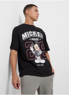 Disney Graphic Mickey Mouse Oversized T-Shirt  - Image 1